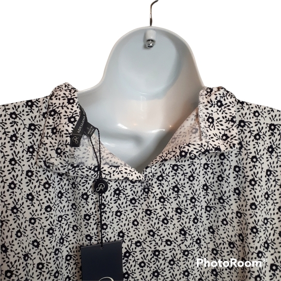 Adrianna Papell Blouse Size Small Floral - Picture 5 of 6